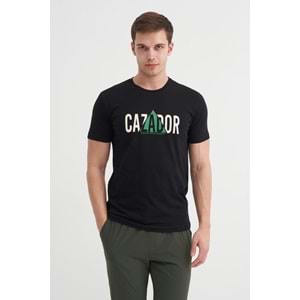 CAZ 4155 BIS YK T-SHIRT - CAZADOR - SİYAH - M