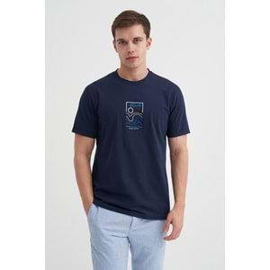 CAZ 4188 BIS YK T-SHIRT - CAZADOR - LACİVERT - L