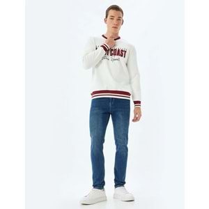 Erkek Giyim Slim Fit Kot Pantolon - Brad Jean 5WAM40076ID - KOTON - KOYU İNDİGO - 36/32