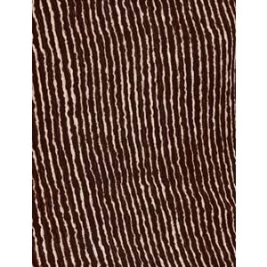 Yüksek Bel Geniş Paça Çizgili Pantolon 5SAL40051IK - KOTON - KAHVERENGİ ÇİZGİLİ - XS