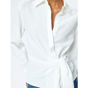 Uzun Kollu Kruvaze Gömlek 5SAK60219UW