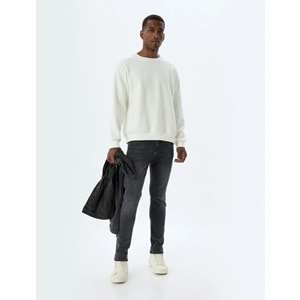 Skinny Fit Kot Pantolon - Michael Jean 5WAM40072ID - KOTON - SİYAH - 32/30