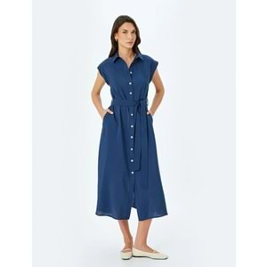 Midi Boy Gömlek Elbise 5SAK80062UW