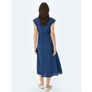 Midi Boy Gömlek Elbise 5SAK80062UW