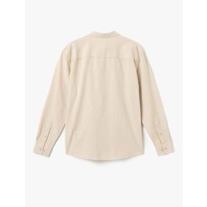 Düğmeli Uzun Kollu Klasik Gömlek 5SAM60013HW