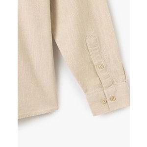 Düğmeli Uzun Kollu Klasik Gömlek 5SAM60013HW