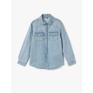 Düğmeli Jean Gömlek 5SAM60001ID