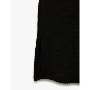 Yırtmaçlı Kolsuz Midi Boy Kalem Elbise 5SAK80141EK