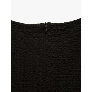 Yırtmaçlı Kolsuz Midi Boy Kalem Elbise 5SAK80141EK