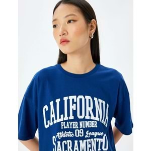 Kısa Kollu Oversize Tişört 5SAL10085IK