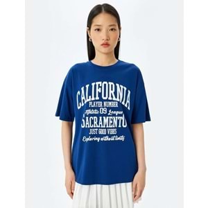 Kısa Kollu Oversize Tişört 5SAL10085IK