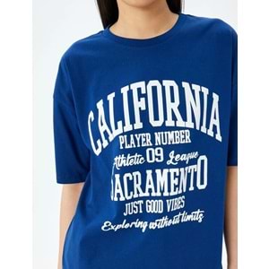 Kısa Kollu Oversize Tişört 5SAL10085IK