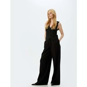 Baggy Kumaş Pantolon 5SAK40005EW - KOTON - SİYAH - 34