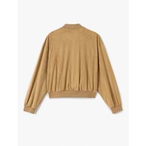 Suni Süet Çıt Çıt Düğmeli Cepli Bomber Ceket 5SAL20035IW