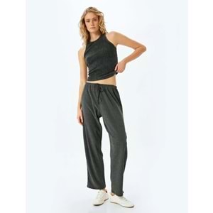 Rahat Kesim Eşofman Pantolon 5SAK40003EK - KOTON - ANTRASİT - XS