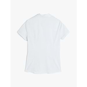 Slim Fit Klasik Yaka Kısa Kollu Gömlek 5SAK60036UW - KOTON - BEYAZ - 38
