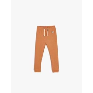 Erkek Bebek Beli Bağlamalı Pamuklu Jogger Eşofman Altı 5SMB40014TK - KOTON - KAHVERENGİ - 3-4 YAŞ