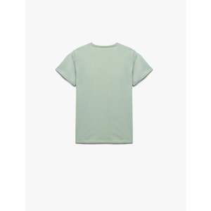 Erkek Giyim Tişört 5SKB10137TK - KOTON - YEŞİL - 9-10 YAŞ