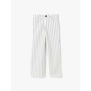 Kız Çocuk Pamuklu Çizgili Bol Paça Denim Pantolon 5SKG40068AD