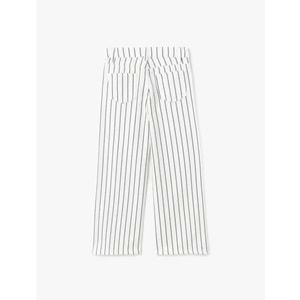 Kız Çocuk Pamuklu Çizgili Bol Paça Denim Pantolon 5SKG40068AD