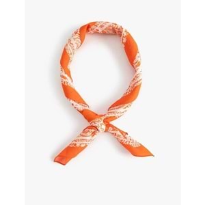 Kadın Etnik Desenli Kare Şal