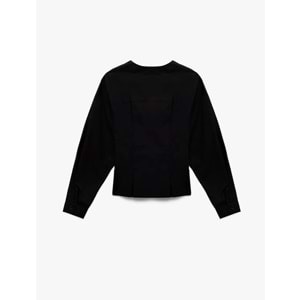 Kadın Giyim Gömlek 6SAK60351UW - KOTON - SİYAH - 38