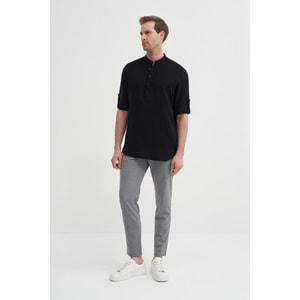 REGULAR FIT 20250U.KOL GÖMLEK CAZ 20250 - CAZADOR - SİYAH - XL