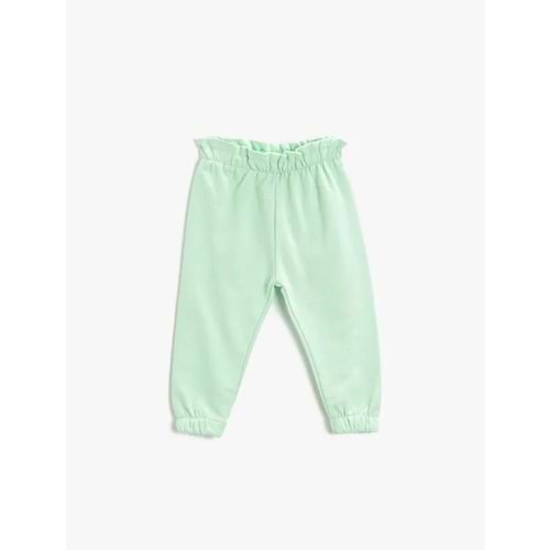 Kız Bebek Giyim Eşofman Alt 2YMG49770OK Fıstık Yeşili