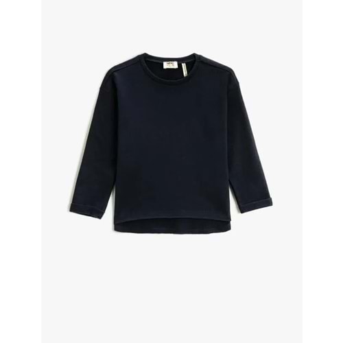 Kız Çocuk Giyim Sweatshirt 3WKG10076AK Lacivert