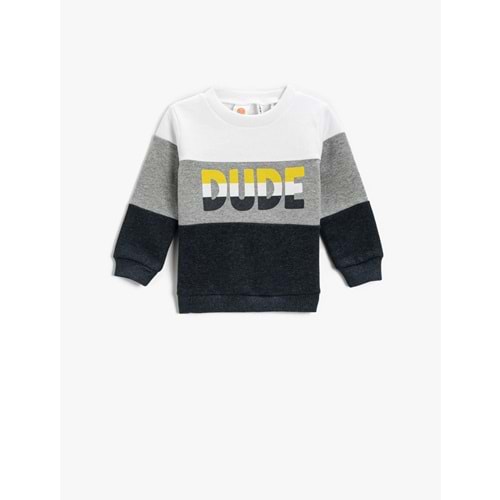 Erkek Bebek Giyim Sweatshirt 3WMB10013TK Ekru