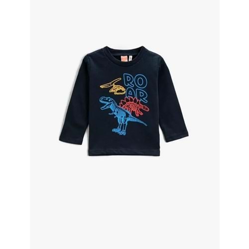 Erkek Bebek Giyim Tişört 3WMB10060TK Açık İndigo