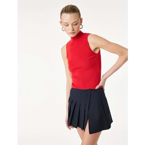 Kadın Giyim Viskon Karışımlı Kalın Piliseli Mini Etek 6SAK70023EW