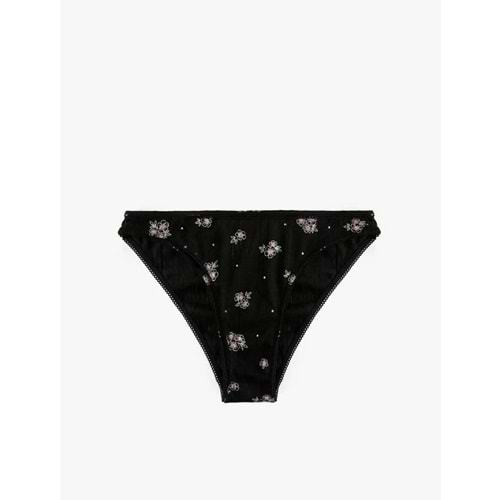 Kadın İç Giyim Pamuklu Çiçekli Külot 6WLK30125MK