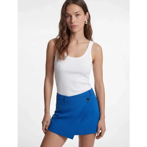 Modal Kumaş Slim Fit U Yaka Askılı Top 6SAK10035PK - KOTON - BEYAZ - XS