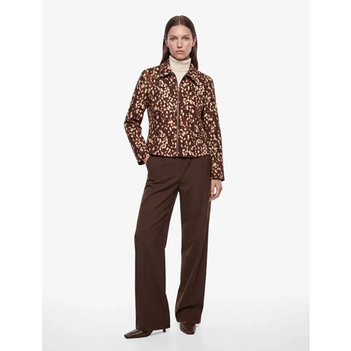 Regular Fit Geniş Paça Kumaş Pantolon 7WAK40039UW - KOTON - KAHVERENGİ - 36
