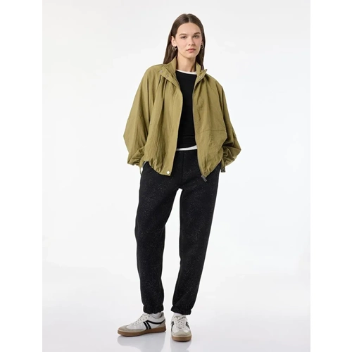 Beli Bağcıklı Jogger Eşofman Altı 7WAL40017IK - KOTON - SİYAH - XL