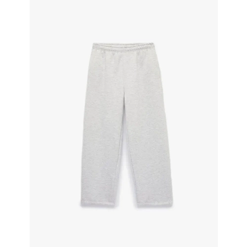Beli Lastikli Jogger Eşofman Altı 7WAL40064IK - KOTON - KAR MELANJ - S