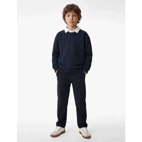 Okul Gömleği Yaka Oversize Okul Sweatshirt 7WKB10005TK - KOTON - LACİVERT - 6-7