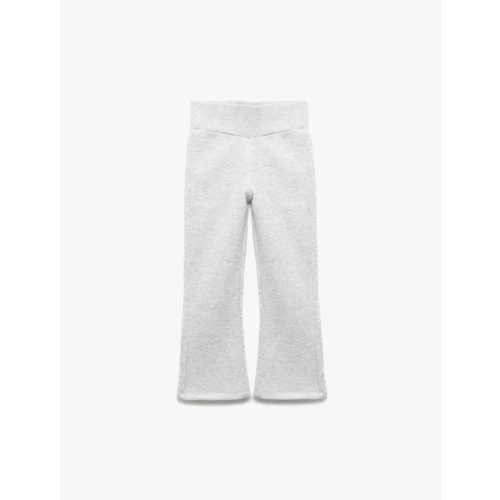 İspanyol Paça Pamuklu Tayt 7WKG40031AK - KOTON - GRİ - 13-14