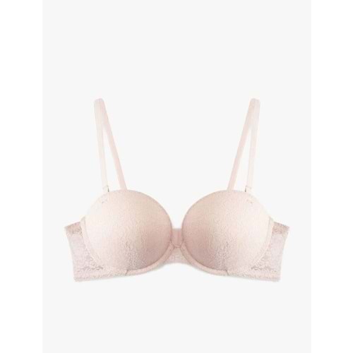 Kadın İç Giyim Çıkarılabilir Askılı Ekstra Dolgulu Maximizer Destekli Dantelli Sütyen