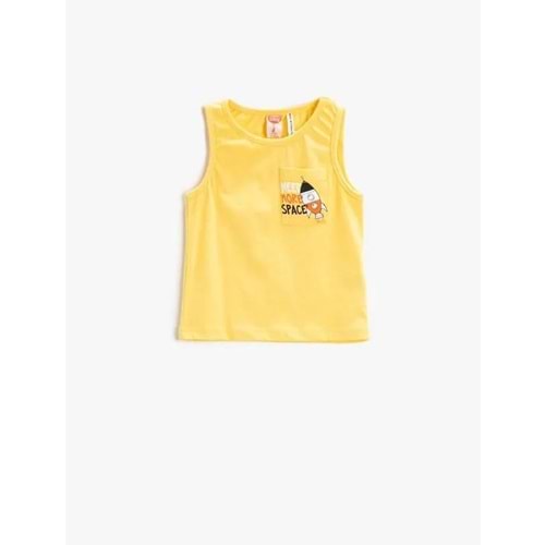 Erkek Bebek Giyim Atlet 2SMB30009TK Sarı