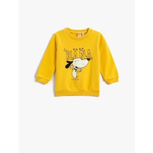 Erkek Bebek Giyim Sweatshirt 3WMB10055TK Sarı