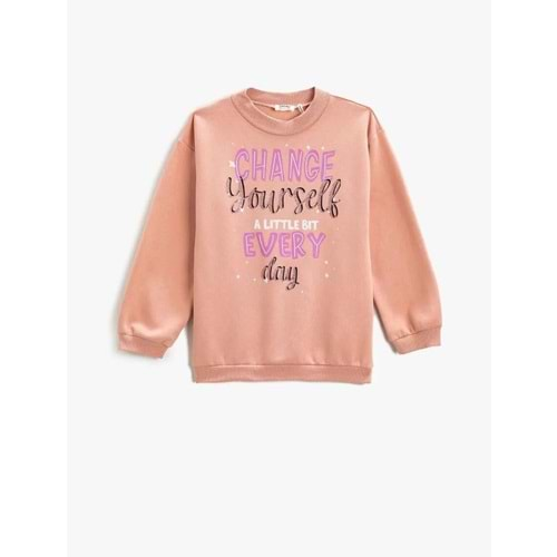 Kız Çocuk Giyim Sweatshirt 3WKG10172AK Pembe