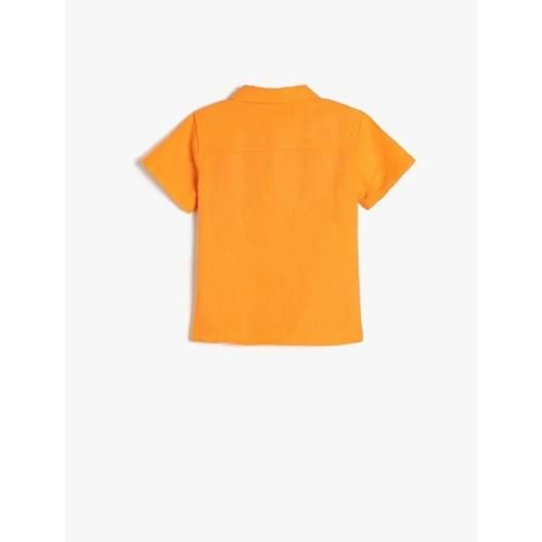 Erkek Bebek Giyim Gömlek 3SMB60058TW Turuncu