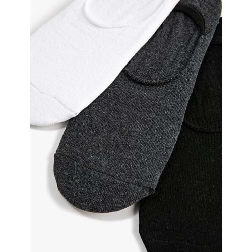 Erkek Babet Çorap Seti 3'lü Çok Renkli - 4WAM80035AA