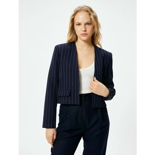 Blazer Ceket Kapaklı Cepli Standart Kesim 4SAK50047UW