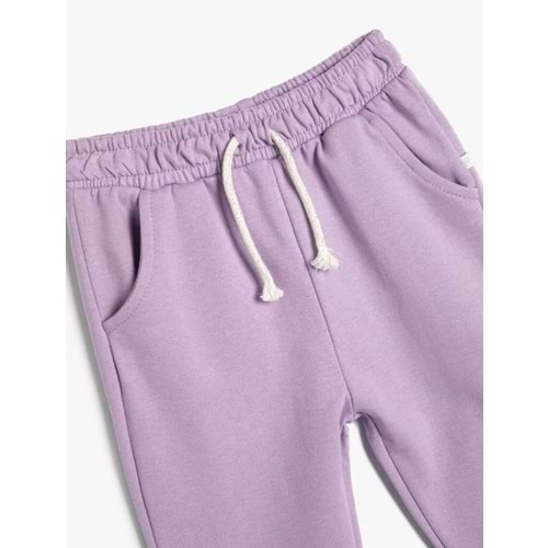 Kız Bebek Giyim Basic Jogger Eşofman Altı Beli Lastikli Pamuklu 5WMG40039AK