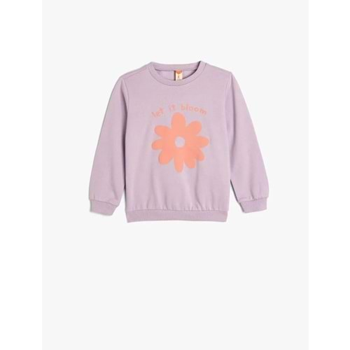 Kız Bebek Çiçekli Sweatshirt 5WMG10114AK