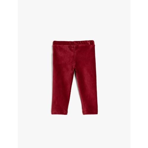 Kız Bebek Kadife Fitilli Tayt Pamuk Karışımlı Beli Lastikli Cep Detaylı 5WMG40067AK