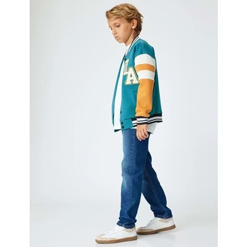 Erkek Çocuk Kot Pantolon Düğme Detaylı 5WKB40017TD